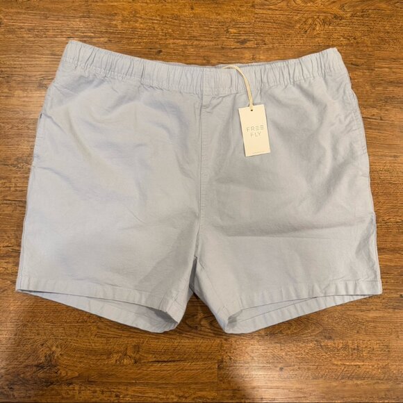 Free Fly Blue Casual Outdoor Performance Stretch Canvas Chino Short Men 2XL 38x5 - Picture 1 of 7